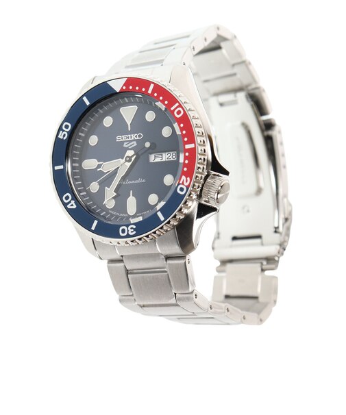 セイコー（SEIKO）時計 5スポーツ Sports Style 自動巻き 42.5mm ネイビー ステンレスバンド 10気圧防水 腕時計 SBSA003