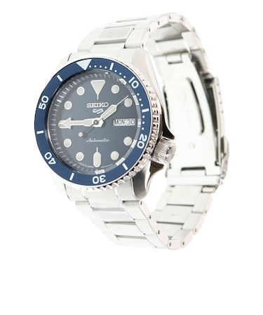 セイコー（SEIKO）時計 5スポーツ Sports Style 自動巻き 42.5mm ネイビー ステンレスバンド 10気圧防水 腕時計 SBSA001