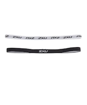 ツー・タイムズ・ユー(2XU)スキニーヘッドバンド 2本セット UQ5692F-BLK/WHT