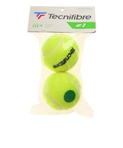 テクニファイバー(Technifibre)ノンプレッシャーテニスボール STAGE1 2個パック TBP2GR1-000
