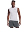アンダーアーマー（UNDER ARMOUR）ヒートギア 夏向け コンプレッション スリーブレス シャツ 1361522 100 速乾 タンクトップ 防臭 スト…