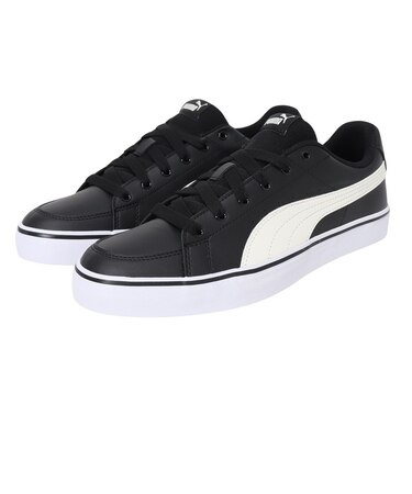 プーマ（PUMA）スニーカー Vコートバルクブラック ホワイト 38990702