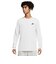 ナイキ（NIKE）長袖 スポーツウェア ロングスリーブ Tシャツ AR5194-100 ホワイト ロンT 白