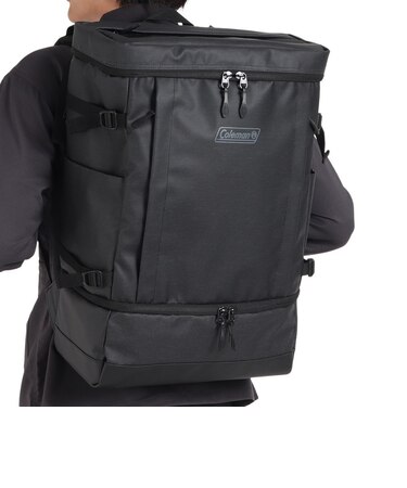 コールマン（Coleman）バックパック シールド35 2レイヤー スクエア型 リュック 2000037780 ブラック 35L 防水 アウトドア 通勤 通学