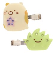 ヘアクリップ ねこ&ざっそう FE34407