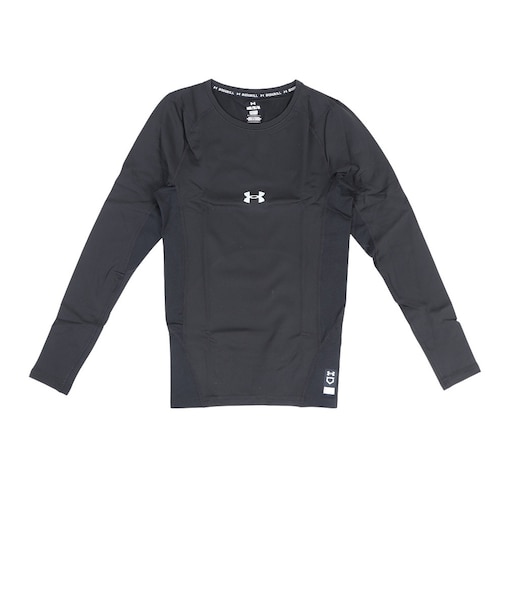 アンダーアーマー（UNDER ARMOUR）野球 アンダーシャツ コールドギアアーマー コンプレッション 長袖クルーネックTシャツ 1375373 001
