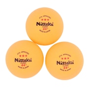 ニッタク（Nittaku）卓球ボール ラージ3スター クリーン 3個入 44ミリ NB-1640 抗菌仕様 公認球 ラージボール オレンジ