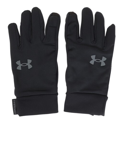アンダーアーマー（UNDER ARMOUR）手袋 STORM LINER ストーム ライナーグローブ 1377508 001 ブラック 防寒 スマホ タッチパ…