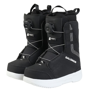 サロモン（SALOMON）ジュニア スノーボードブーツ ダイヤル式 PROJECT BOA BLK L41681700