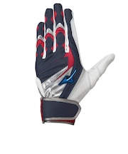 ミズノ（MIZUNO）バッティンググローブ 両手用 野球 ウィルドライブ ブルー 1EJEA24514