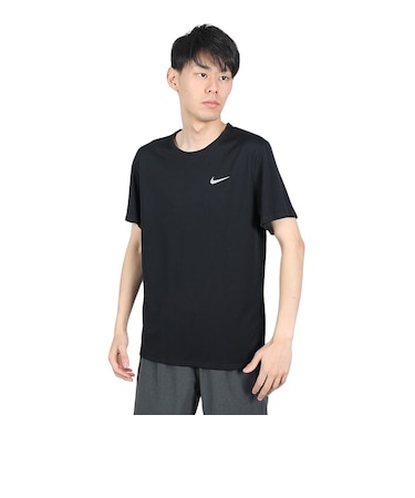 ナイキ（NIKE）Tシャツ 半袖 速乾 ドライフィット UV マイラー ショートスリーブ ランニングトップ DV9316-010