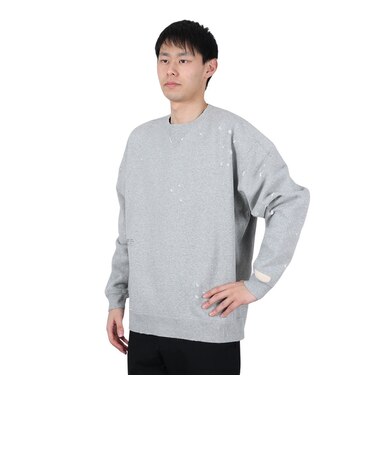 ニューバランス（new balance）1000 ダメージ加工 トレーナー スウェットクルーネック AMT35146AG