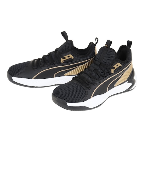 プーマ(PUMA)ジュニア バスケ シューズ バッシュ アップロー BG 軽量 黒 19483406