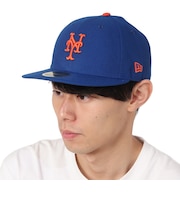 ニューエラ(NEW ERA)キャップ LP 59FIFTY MLBオンフィールド ニューヨーク・メッツ ゲーム 13554937 帽子 吸汗速乾 大きいサイズ