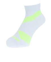 デサント(DESCENTE)ランニングソックス 靴下 MoveSox ホワイト イエロー DOAVJB01 WHYL アンクル丈 スポーツ スパイラルサポート