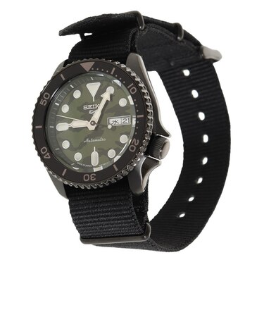 セイコー（SEIKO）時計 5スポーツ Sports Style 自動巻き 42.5mm カモフラージュ文字盤 ブラックナイロンバンド 10気圧防水 腕時計 …