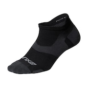 ツー・タイムズ・ユー(2XU)ランニングソックス 靴下 ベクター ライトクッションノーショーソックス UA5042E-BLK/TTM