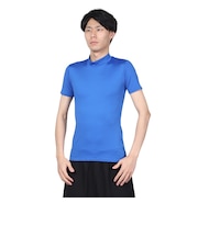 デュアリグ(DUARIG)サッカーウェア ドライプラス ストレッチ ハイネック半袖インナーシャツ 3S0003-SCWR-741ES BLU 速乾