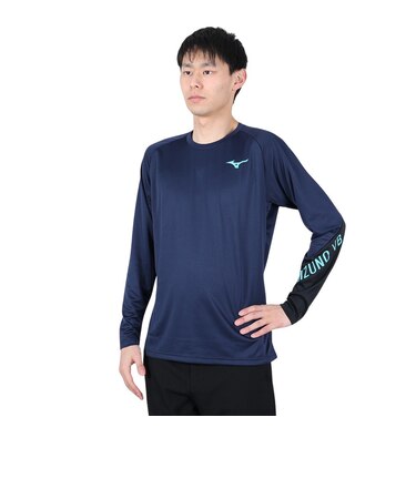 ミズノ（MIZUNO）バレーボールウェア Basic プラクティスシャツ 長袖 V2MA253314