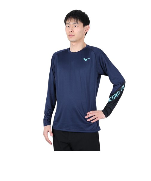 ミズノ（MIZUNO）バレーボールウェア Basic プラクティスシャツ 長袖 V2MA253314