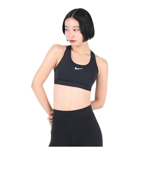 ナイキ(NIKE)スウッシュ ミディアムサポート パッディド スポーツブラ DX6822-010
