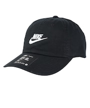 ナイキ（NIKE）帽子 ジュニア キャップ アンストラクチャード フューチュラ ウォッシュ ブラック×ホワイト FB5063-010ランニング