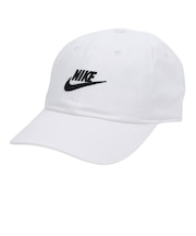 ナイキ(NIKE)帽子 ジュニア キャップ アンストラクチャード フューチュラ ウォッシュ ホワイト×ブラック FB5063-100 ランニング