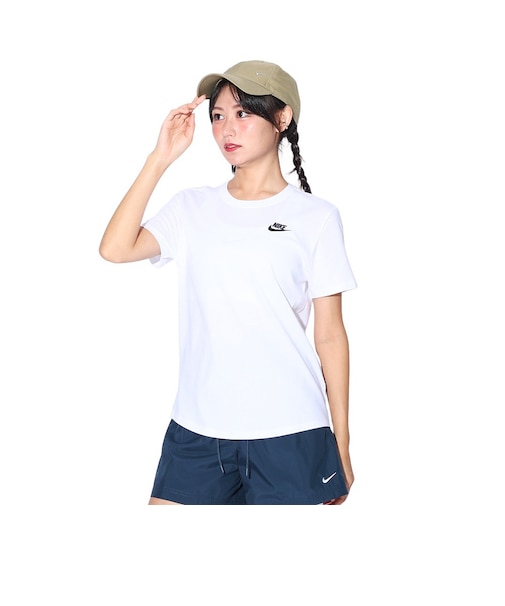 ナイキ（NIKE）半袖Tシャツ レディース クラブ エッセンシャル DX7903-100