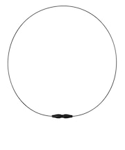 ファイテン(PHITEN)RAKUWA ネックレス EXTREME ワイヤーシングル ブラック 43cm 0223TG904052