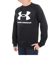 アンダーアーマー(UNDER ARMOUR)長袖Tシャツ キッズ テック テリー ロゴ クルー 1381171 001