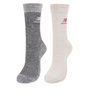 ニューバランス（new balance）スラブヤーン ミッドカフ 2足組ソックス LAS33562AS1