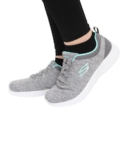スケッチャーズ（SKECHERS）カジュアルシューズ ダイナマイト 2.0イン ア フラッシュ ワイド グレー 12965W-GYMN スニーカー クッション性