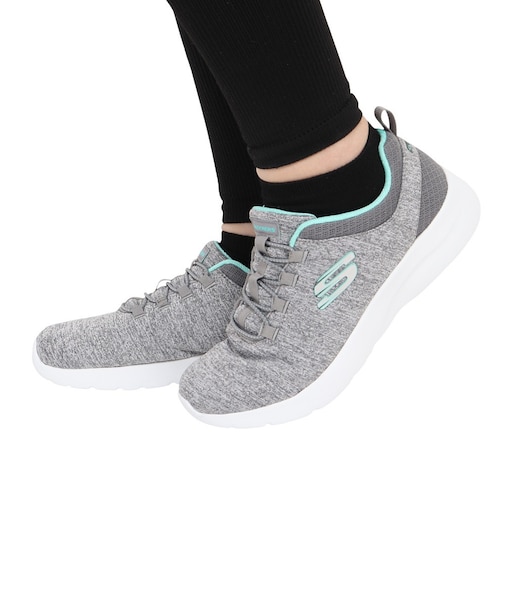 スケッチャーズ（SKECHERS）カジュアルシューズ ダイナマイト 2.0イン ア フラッシュ ワイド グレー 12965W-GYMN スニーカー クッション性