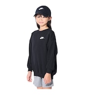 ナイキ(NIKE)トレーナー カットソー 長袖 ブラック 黒 クラブフリース オーバーサイズド 長袖スウェットシャツ FD2923-010