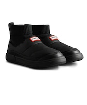ハンター(Hunter)ブーツ イン/アウト ニッティド カフ スリッパ― ブーツ ブラック WFS2265REN-BLK カジュアルシューズ キャンプ 室内…
