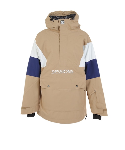 セッションズ（SESSIONS）スキー スノーボード ウェア ジャケット CHAOS プルオーバージャケット SSFW230013 BEG