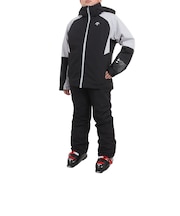 デサント(DESCENTE)ジュニア スーツ スキーウェア ジャケット パンツ 上下セット DWJWJH02X BLK サイズ調整
