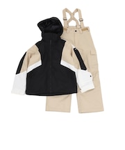 エアボーン(ARBN)ジュニア スキー スノーボード ウェア 上下セット 24 COLOR BLOCK BOYS AB43WW1532J BLK