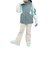 エアボーン（ARBN）ジュニア スキー スノーボード ウェア 上下セット 24 COLOR BLOCK GIRLS AB43WW1534J SLT