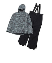 スキーウェア トーンカモスーツ 上下セット ST23FW0031 KHK