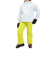 ジュニア ボーイズ スキーウェア フォグスーツ 上下セット ST23FW0034 WHT サイズ調整