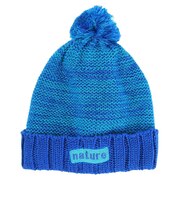 エアボーン(ARBN)ガールズ NATURE POM ニット帽 AB43WC1574 BLU
