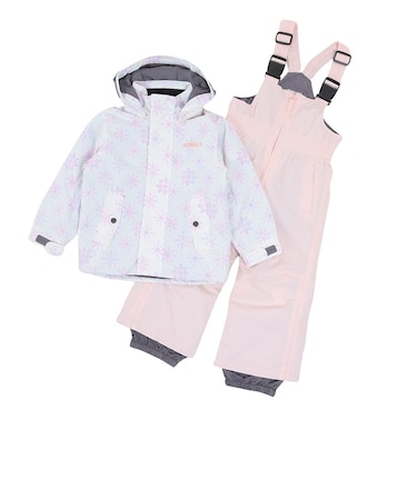 ジュニア スキーウェア ガールズ TGフォグスーツ 上下セット ST23FW0040 WHT サイズ調整