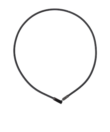 ファイテン（PHITEN）RAKUWA磁気ネックレス チョッパースクエア 50cm ブラック/シルバー 0223TG897153