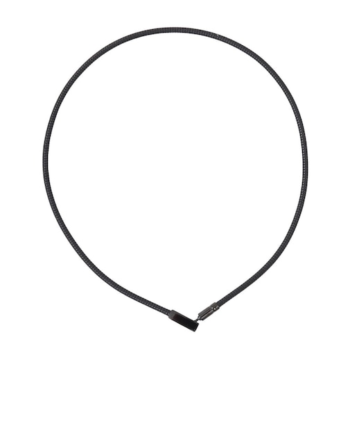 ファイテン（PHITEN）RAKUWA磁気ネックレス チョッパースクエア 50cm ブラック/シルバー 0223TG897153