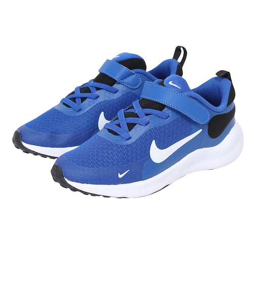 ナイキ(NIKE)ジュニアスポーツシューズ ベルクロ ベルト付き スニーカー レボリューション 7 PSV FB7690-401