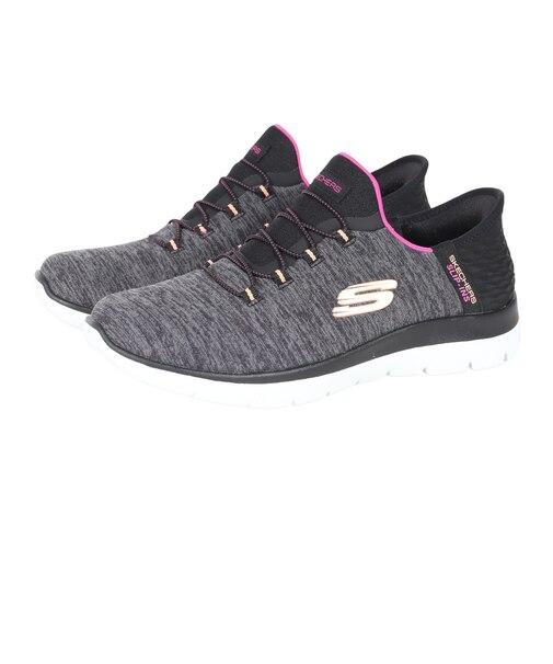 スケッチャーズ（SKECHERS）カジュアルシューズ スリップインズ サミッツ ダズリング ヘイズ ブラック 149937W-BKMT スニーカー ハンズフリー