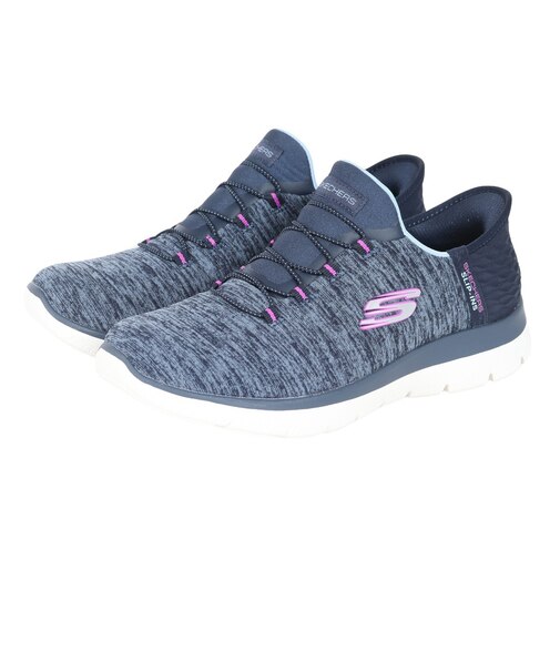 スケッチャーズ（SKECHERS）カジュアルシューズ スリップインズ サミッツ ダズリング ヘイズ ネイビー 149937W-NVPR スニーカー ハンズフリー