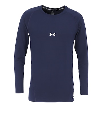 アンダーアーマー（UNDER ARMOUR）野球 アンダーシャツ ヒートギア コンフォート フィッティド ロングスリーブクルーネックシャツ 1384731 4…