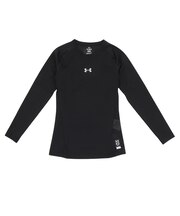 アンダーアーマー（UNDER ARMOUR）野球 ジュニア 練習着 ヒートギアアーマー コンプレッション 長袖クルーネックシャツ 1384752 001